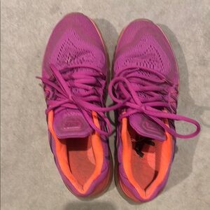 Nike Purple and Orange Athletic Shoes for Performance